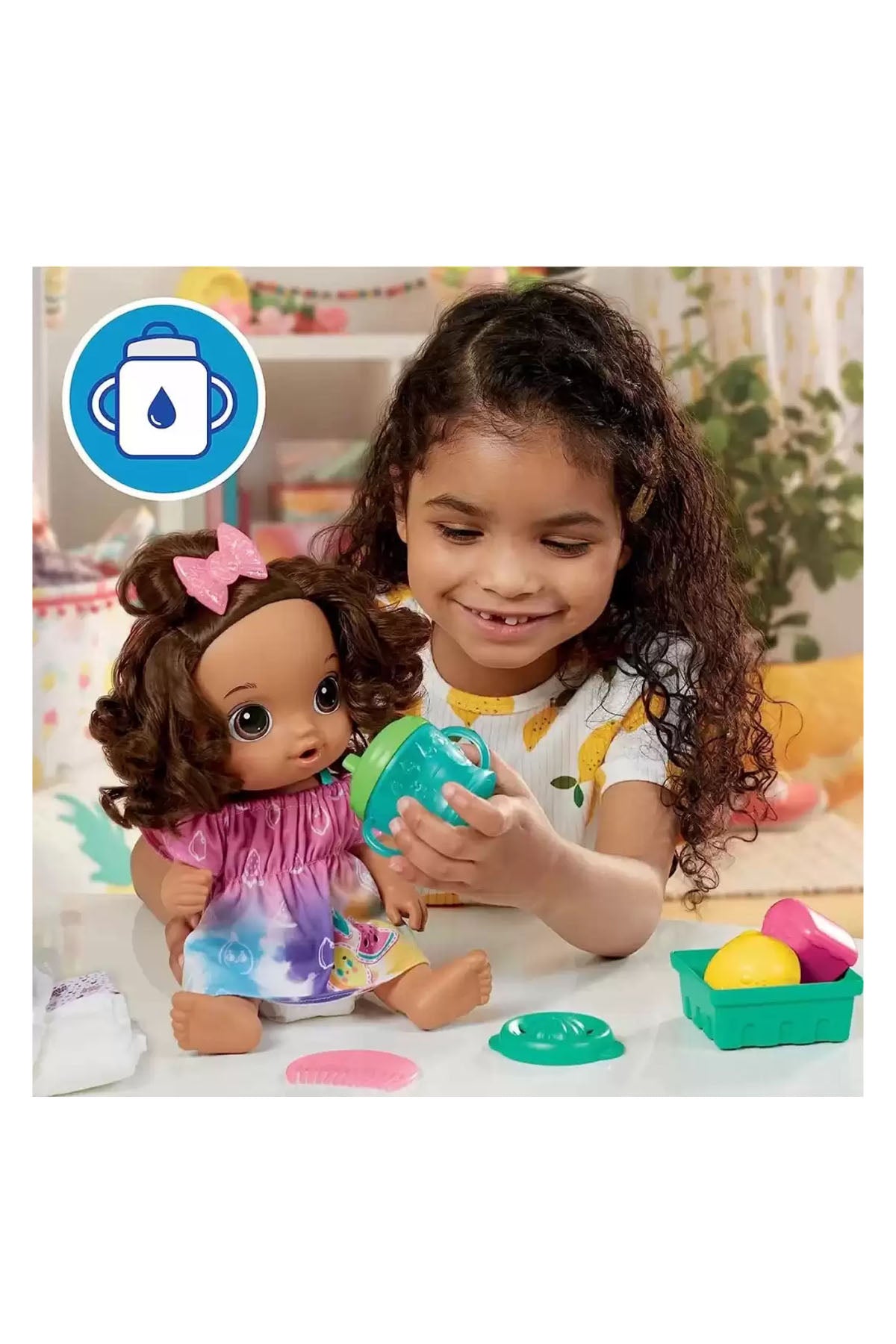 Baby Alive Bebeğimle Eğlenceli Yudumlar-Esmer