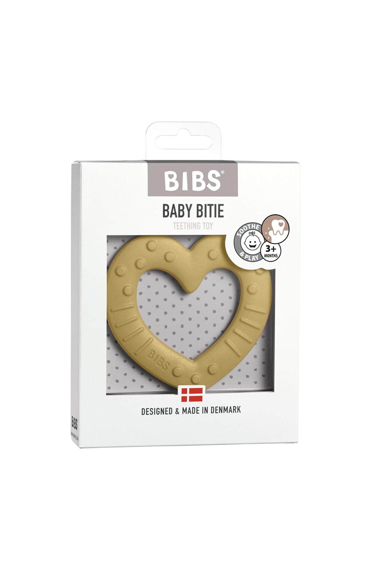 Baby Bitie Heart Mustard