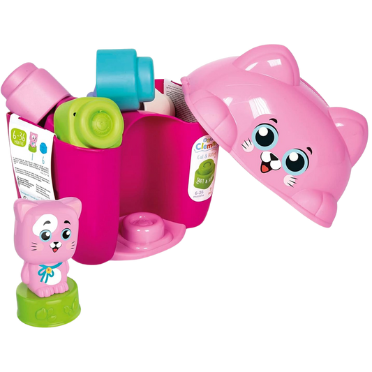 Baby Clementoni Soft Clemmy Yumuşak Blok Kova Seti Kedicik