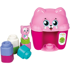 Baby Clementoni Soft Clemmy Yumuşak Blok Kova Seti Kedicik