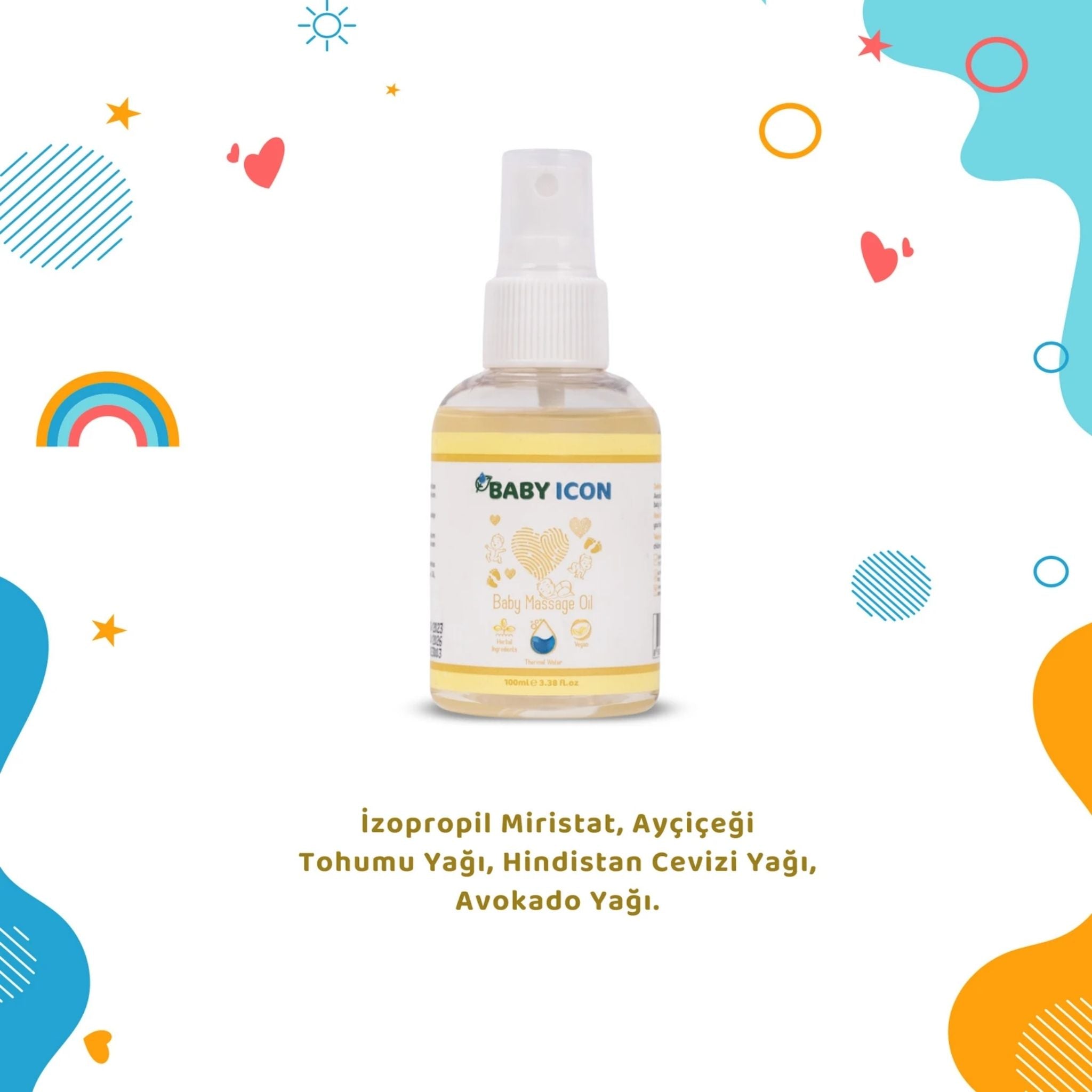 Baby İcon Bebek Masaj Yağı 100ml
