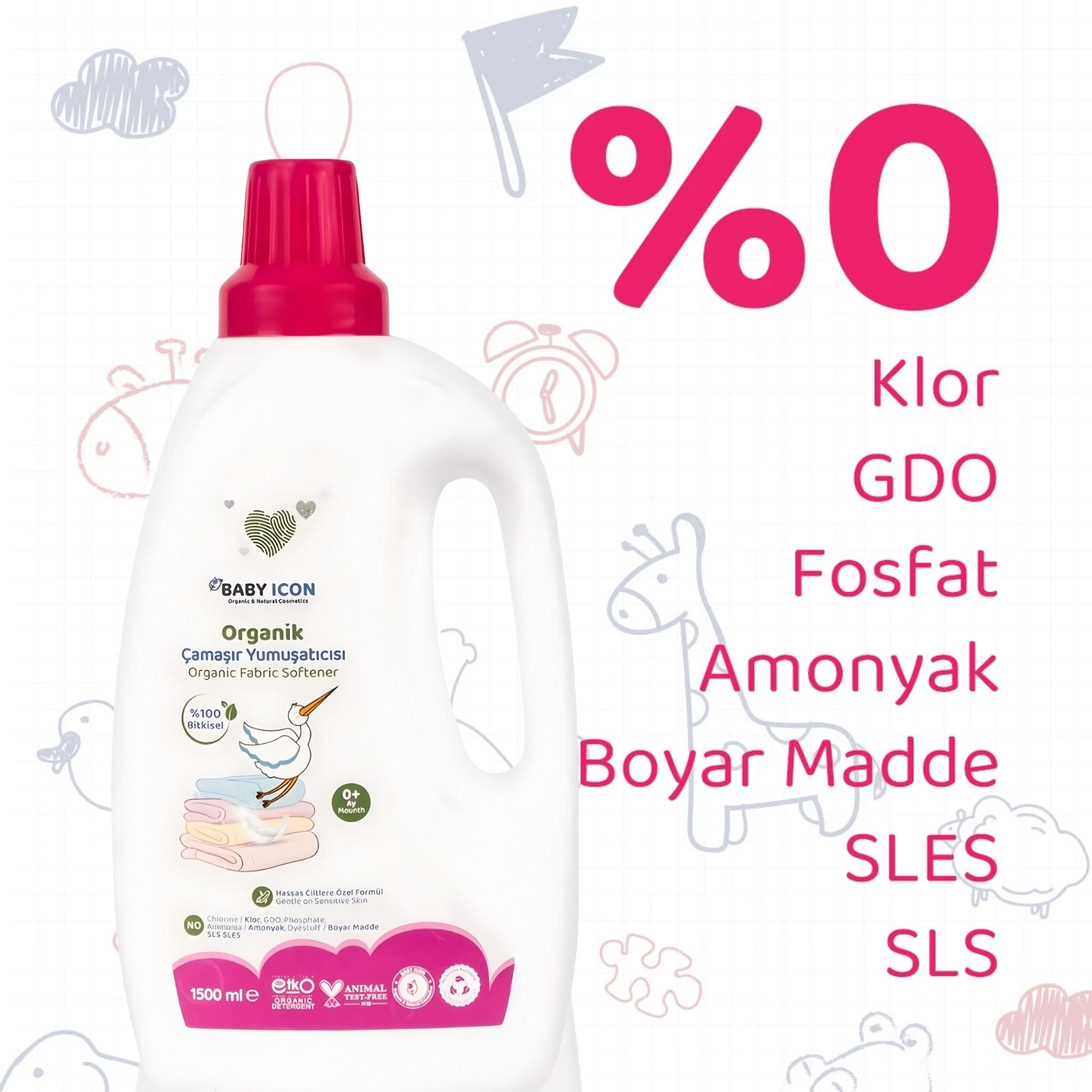 Baby İcon Çamaşır Yumuşatıcısı 1500ml