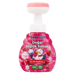 Baby Icon Doğal Köpük Sabun Çiçek Form Çilekli 350ml