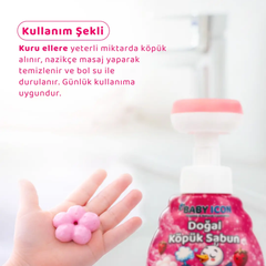 Baby Icon Doğal Köpük Sabun Çiçek Form Çilekli 350ml
