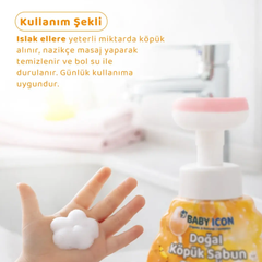 Baby Icon Doğal Köpük Sabun Çiçek Form Muzlu 350ml