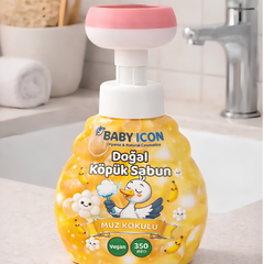 Baby Icon Doğal Köpük Sabun Çiçek Form Muzlu 350ml