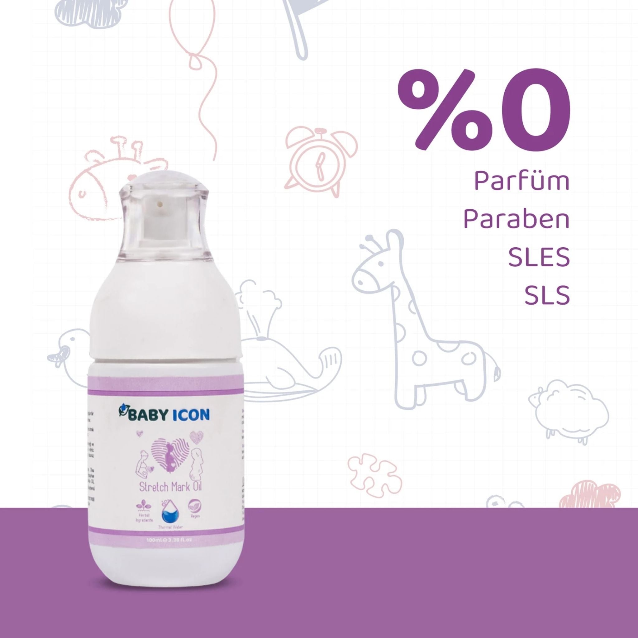Baby İcon Gebe Çatlak Önleyici Yağ 100ml