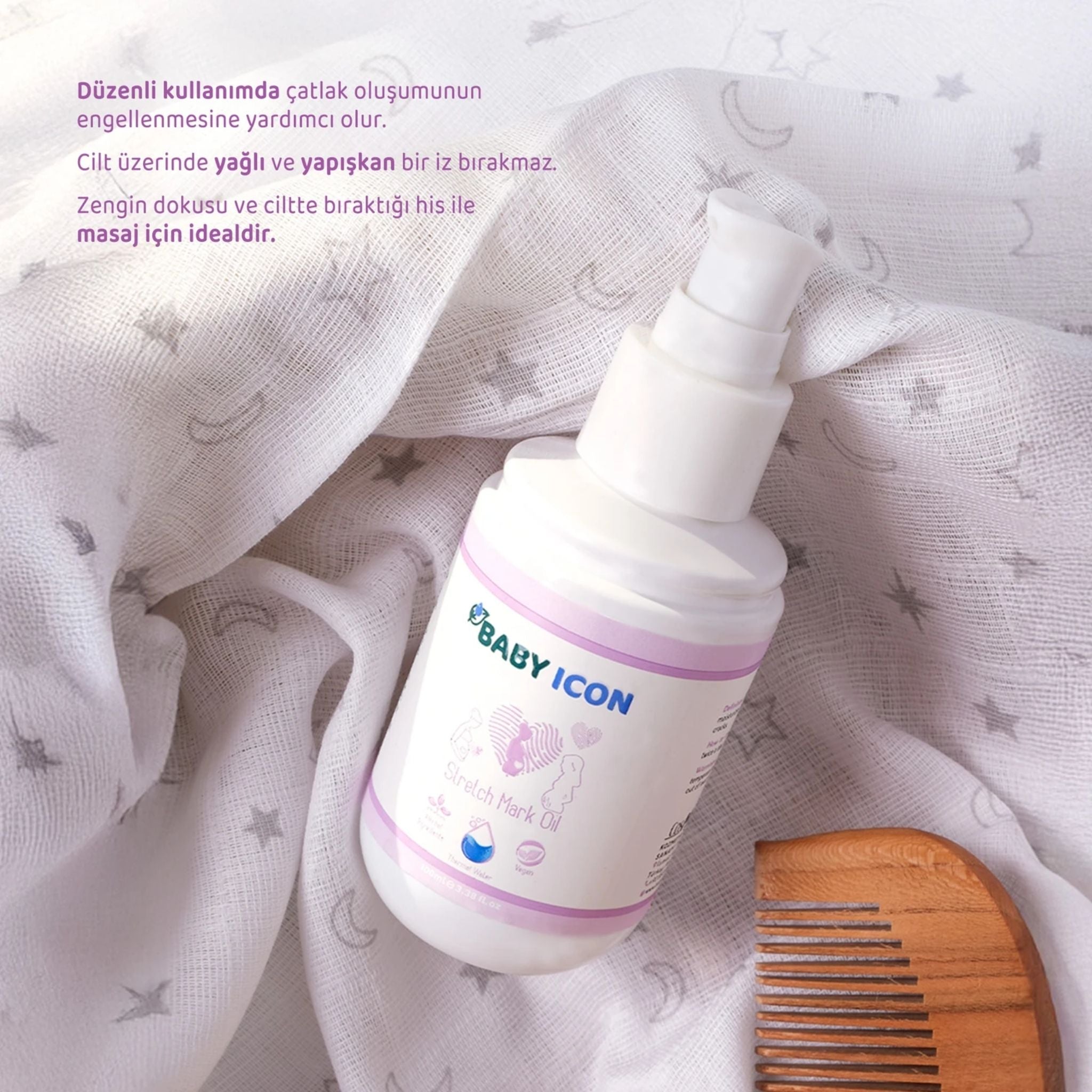 Baby İcon Gebe Çatlak Önleyici Yağ 100ml