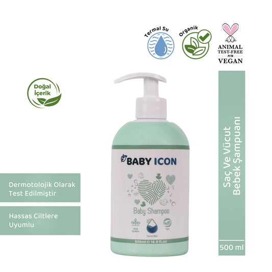 Baby İcon Saç ve Vücut Bebek Şampuanı 500ml