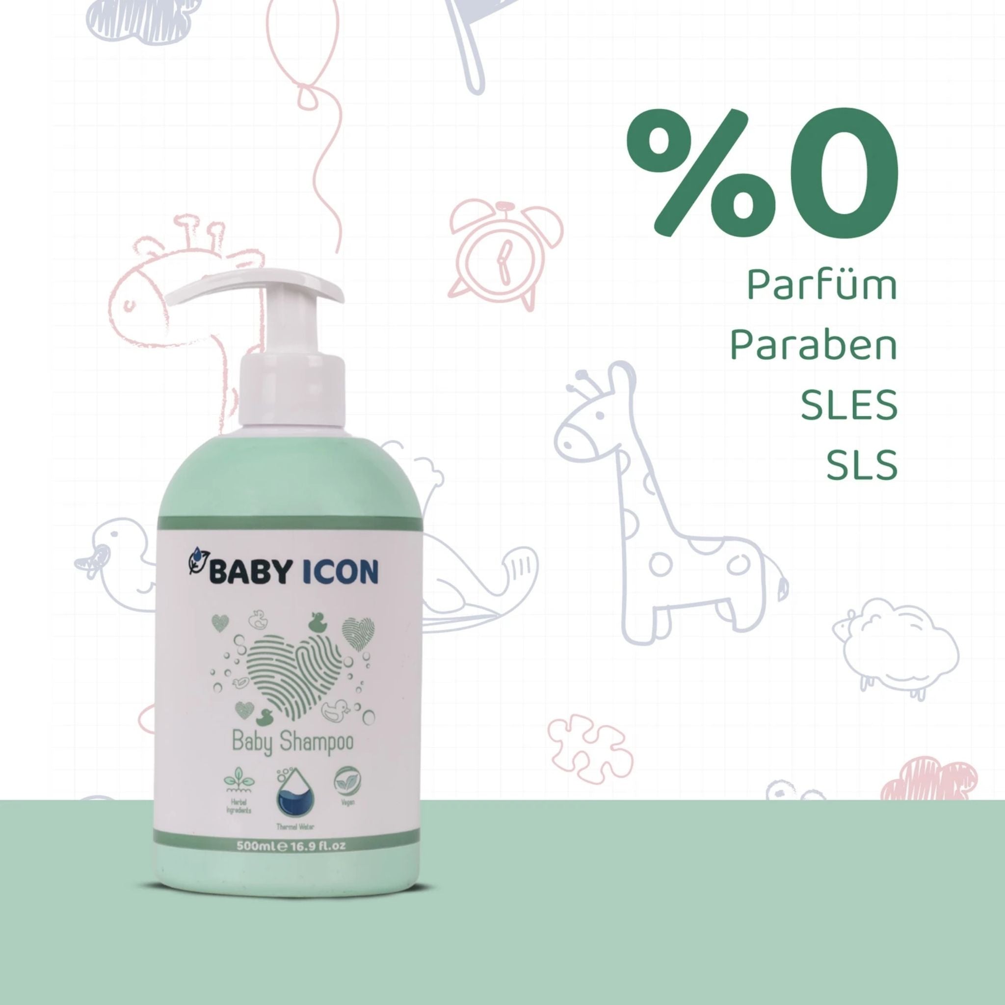 Baby İcon Saç ve Vücut Bebek Şampuanı 500ml