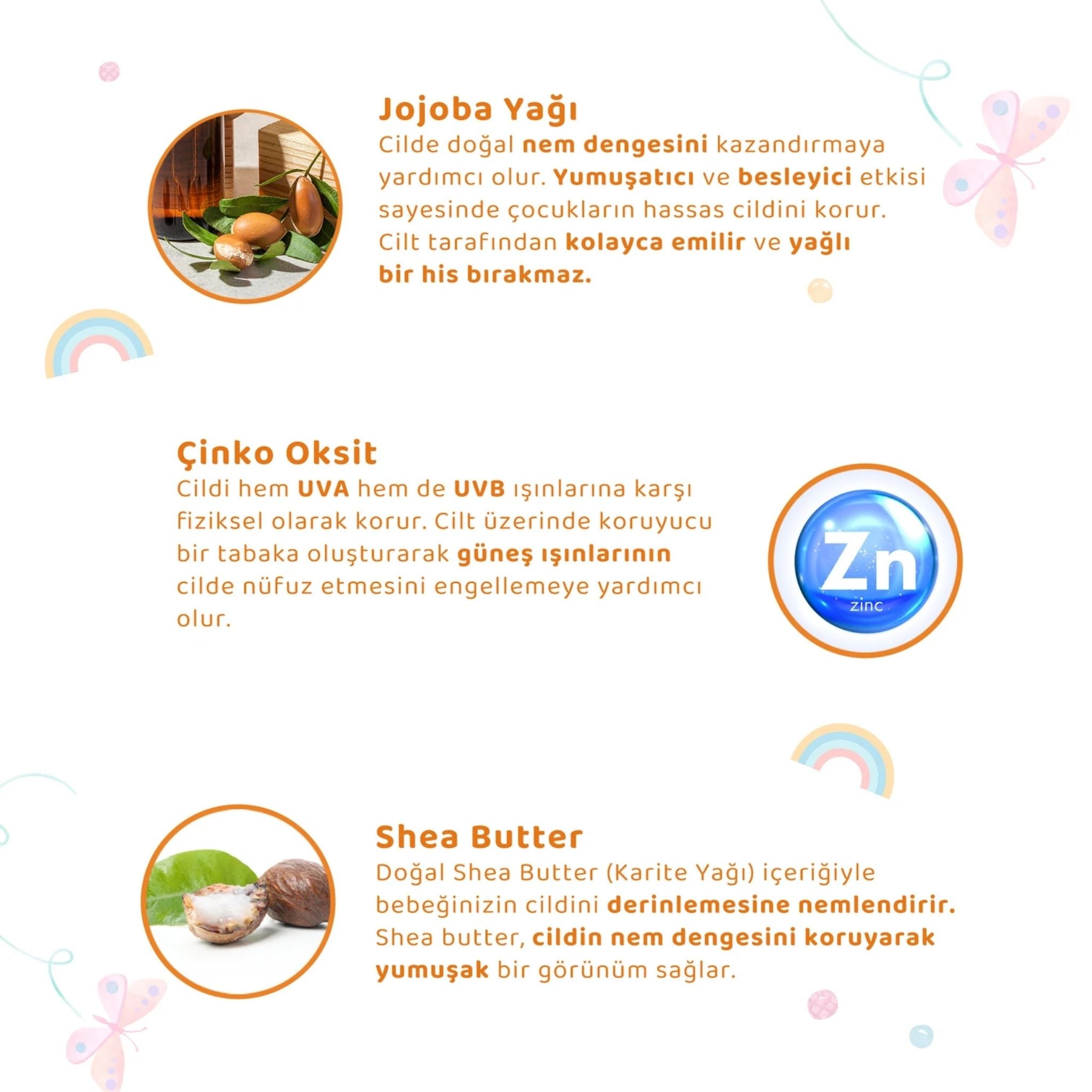 Baby İcon Organik Vegan SPF50+ Güneş Kremi 100ml