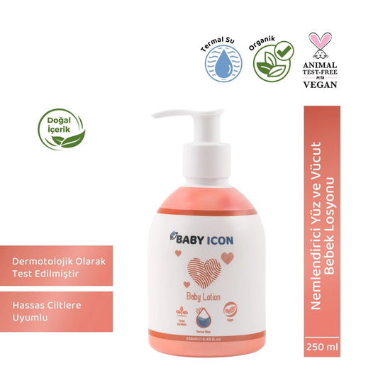 Baby İcon Yüz ve Vücut Bebek Nemlendirici Losyon 250ml
