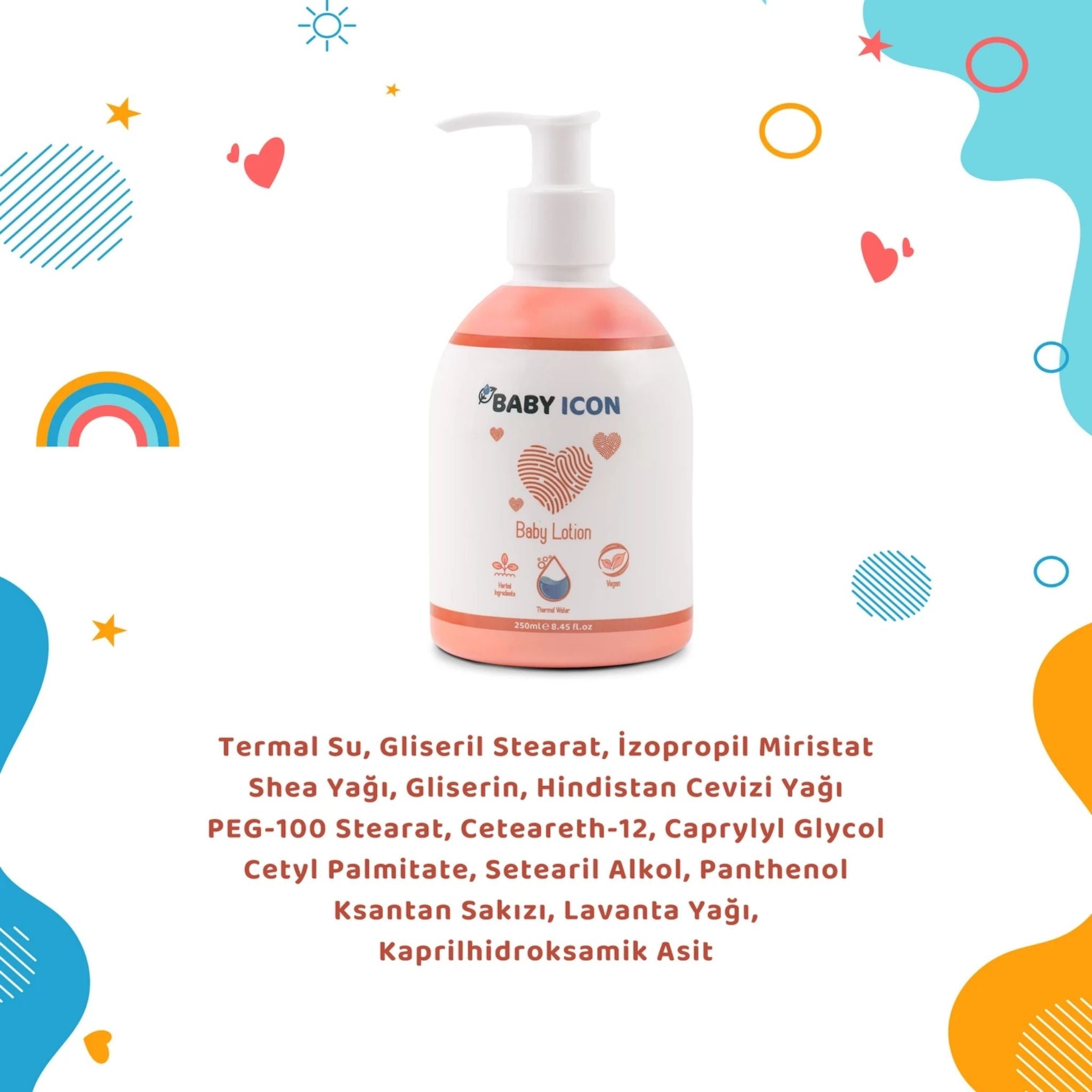 Baby İcon Yüz ve Vücut Bebek Nemlendirici Losyon 250ml