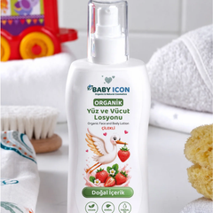 Baby İcon Yüz ve Vücut Bebek Nemlendirici Losyon Çilek 200ml