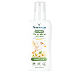 Baby İcon Yüz ve Vücut Bebek Nemlendirici Losyon Papatyalı 200ml