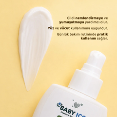 Baby İcon Yüz ve Vücut Bebek Nemlendirici Losyon Papatyalı 200ml