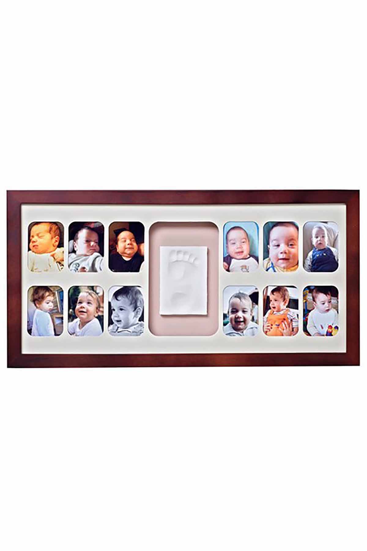 BABY MEMORY PRINTS 12 AYLIK CERCEVE - CEVIZ