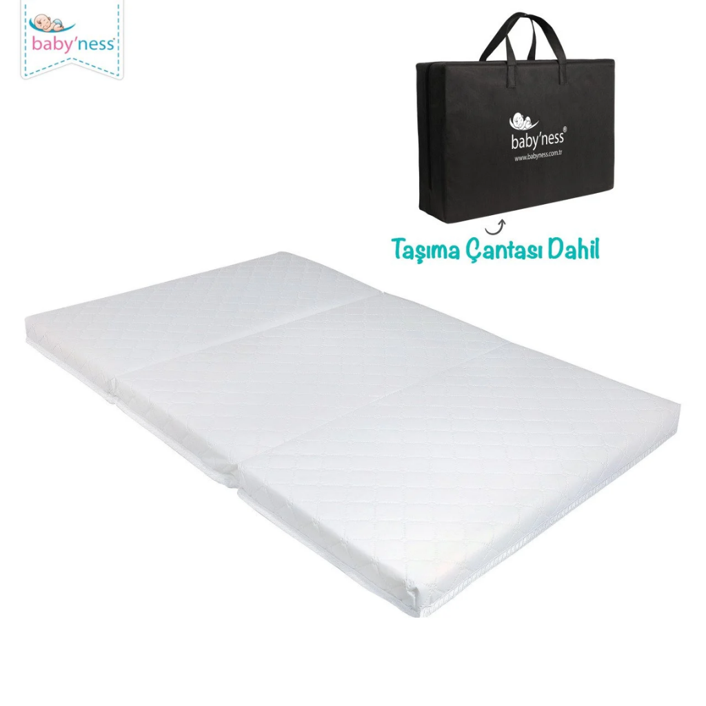 Baby'Ness Katlanır Bebek Yatağı Kapitoneli 60x120x5cm