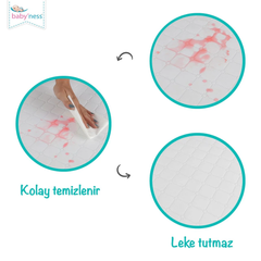 Baby'Ness Katlanır Bebek Yatağı Kapitoneli 60x120x5cm