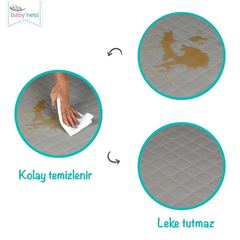 Baby'Ness Oyun Parkı Yatağı Kapitoneli 70x110x5cm