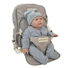 Baby On Board Agathe Galet Sırt Çantalı Taşınabilir Mama Sandalyesi Gris