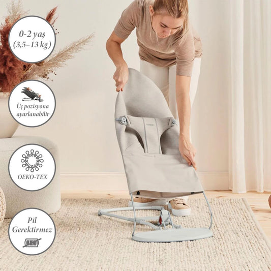 BabyBjörn Ana Kucağı Cotton 3D Jersey Light Beige