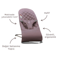 BabyBjörn Balance Bliss Ana Kucağı Cotton 3D Jersey Light Grey
