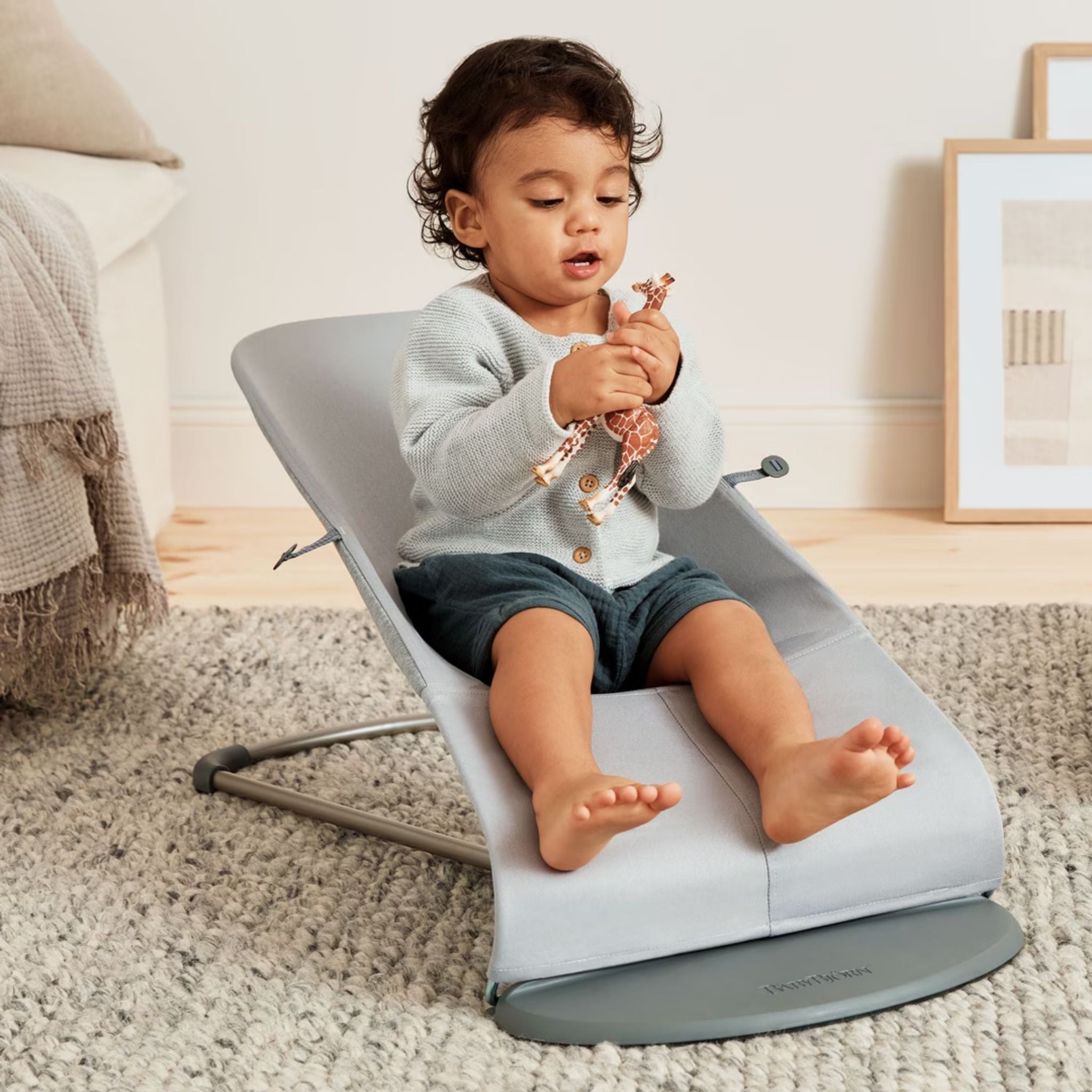 BabyBjörn Balance Bliss Ana Kucağı Cotton 3D Jersey Light Grey