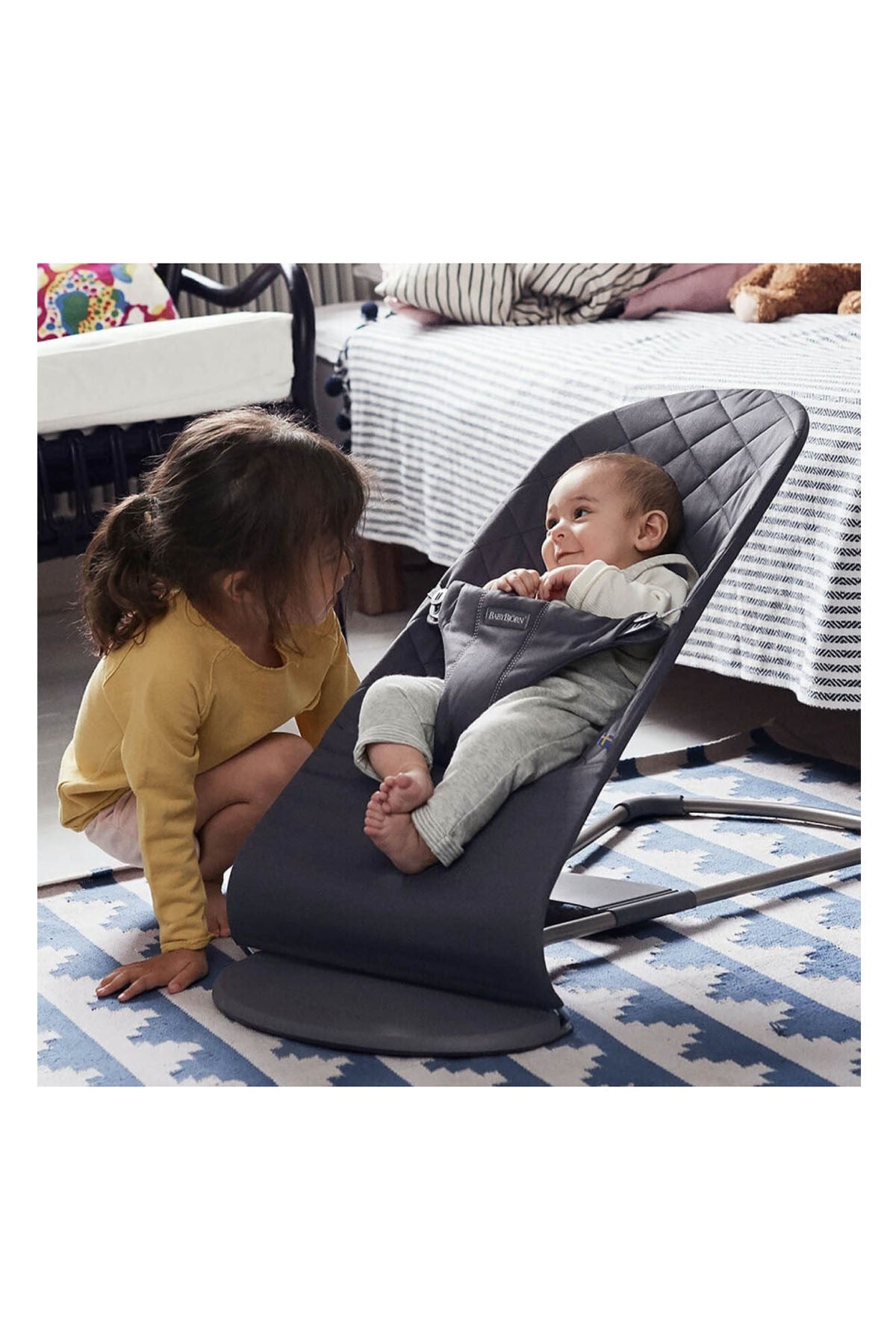 BabyBjörn Bliss Ana Kucağı Cotton & Taşıma Çantası / Anthracite - Welcome Baby