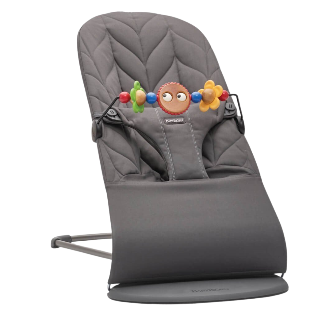 BabyBjörn Bliss Ana Kucağı Oyuncaklı Petal Woven Anthracite