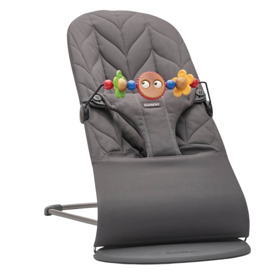 BabyBjörn Bliss Ana Kucağı Oyuncaklı Petal Woven Anthracite