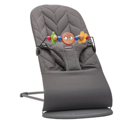 BabyBjörn Bliss Ana Kucağı Oyuncaklı Petal Woven Anthracite