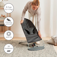 BabyBjörn Bliss Ana Kucağı Petal Woven Anthracite