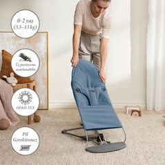 BabyBjörn Bliss Ana Kucağı Woven Melange Blue