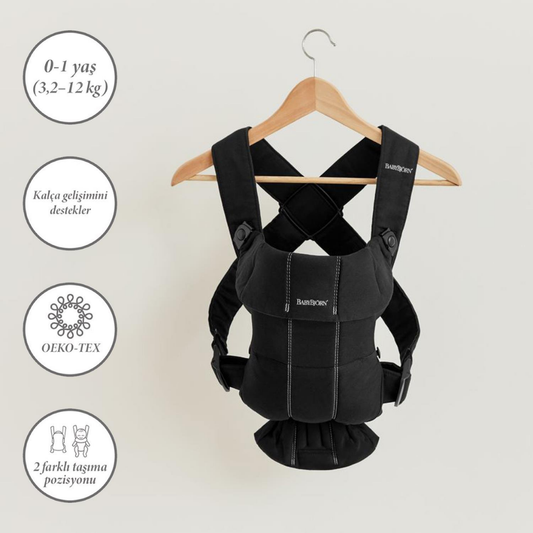 BabyBjörn Kanguru Mini Woven Black