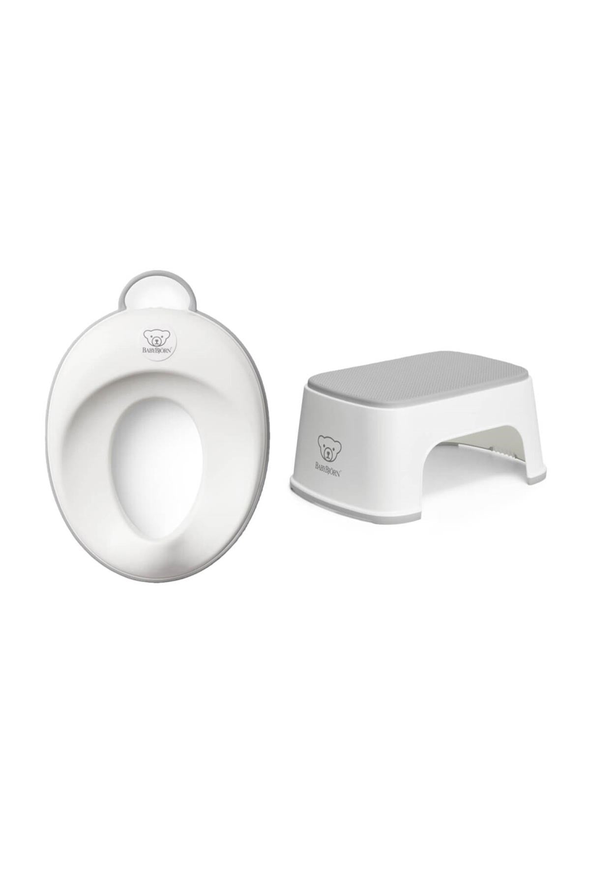 BabyBjörn Klozet Adaptörü & Safe Step Banyo Basamağı / White Grey