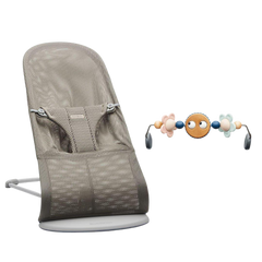 BabyBjörn Pastel Oyuncaklı Bliss Ana Kucağı Mesh Grey Beige