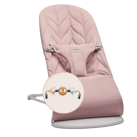 BabyBjörn Pastel Oyuncaklı Bliss Ana Kucağı Petal Woven Dusty Pink