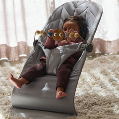 BabyBjörn Pastel Oyuncaklı Bliss Ana Kucağı Petal Woven Grey