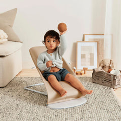 BabyBjörn Woven Jersey Ana Kucağı Beige Grey