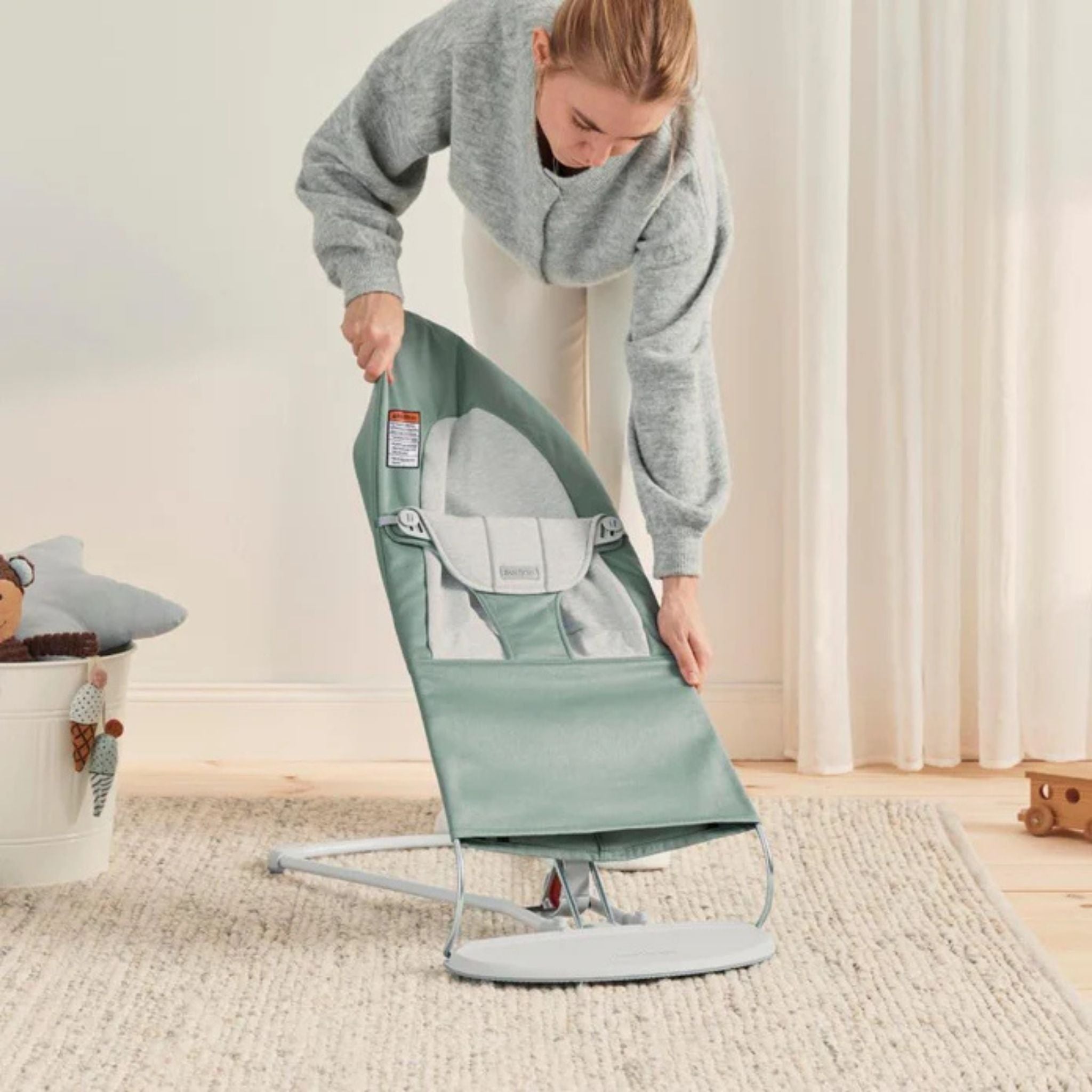 BabyBjörn Woven Jersey Ana Kucağı Light Sage