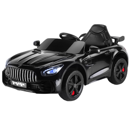 Babyhope 444 GTR Sport 12V Akülü Araba Siyah Eva Teker