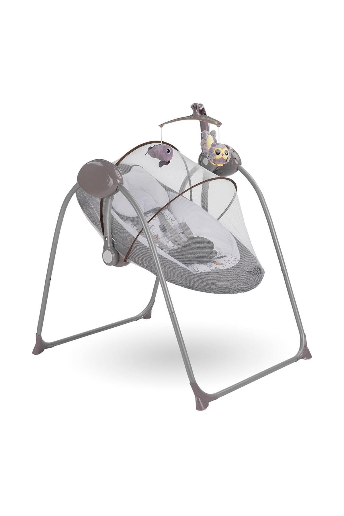 Babyhope Bh-8300 Rainbow Salıncak Beşik Gri - Welcome Baby