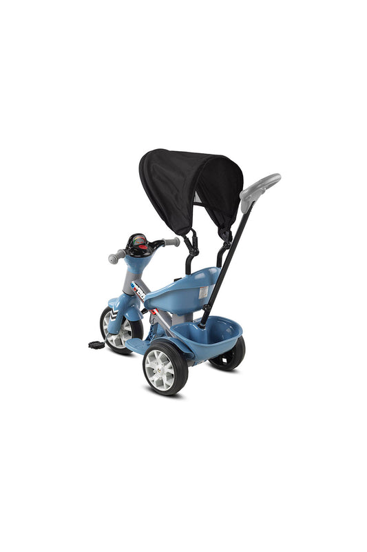 Babyhope Bobo Speed 3 Tekerlekli Tenteli Bisiklet Mavi / Gri