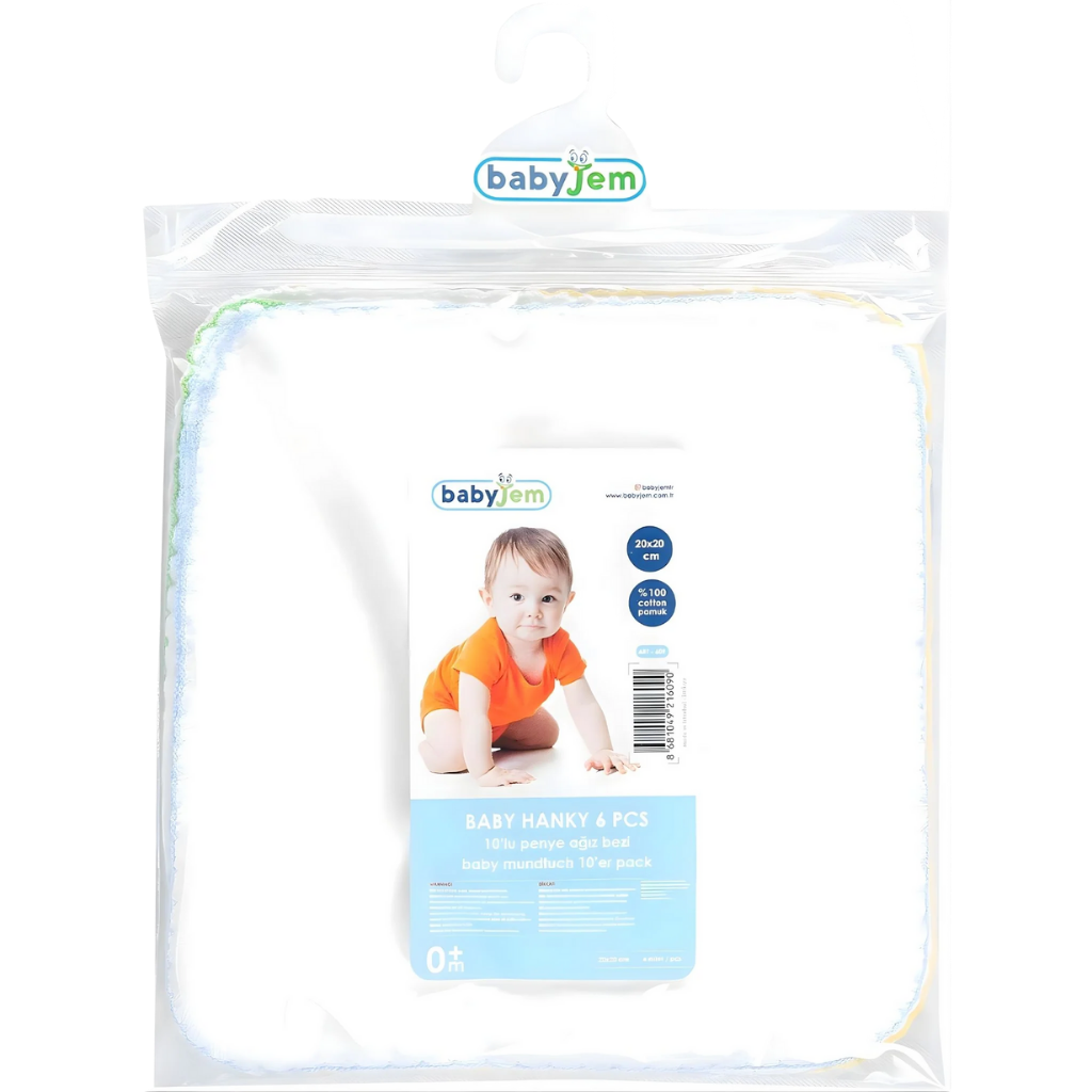 Babyjem 10'lu Penye Ağız Bezi Beyaz
