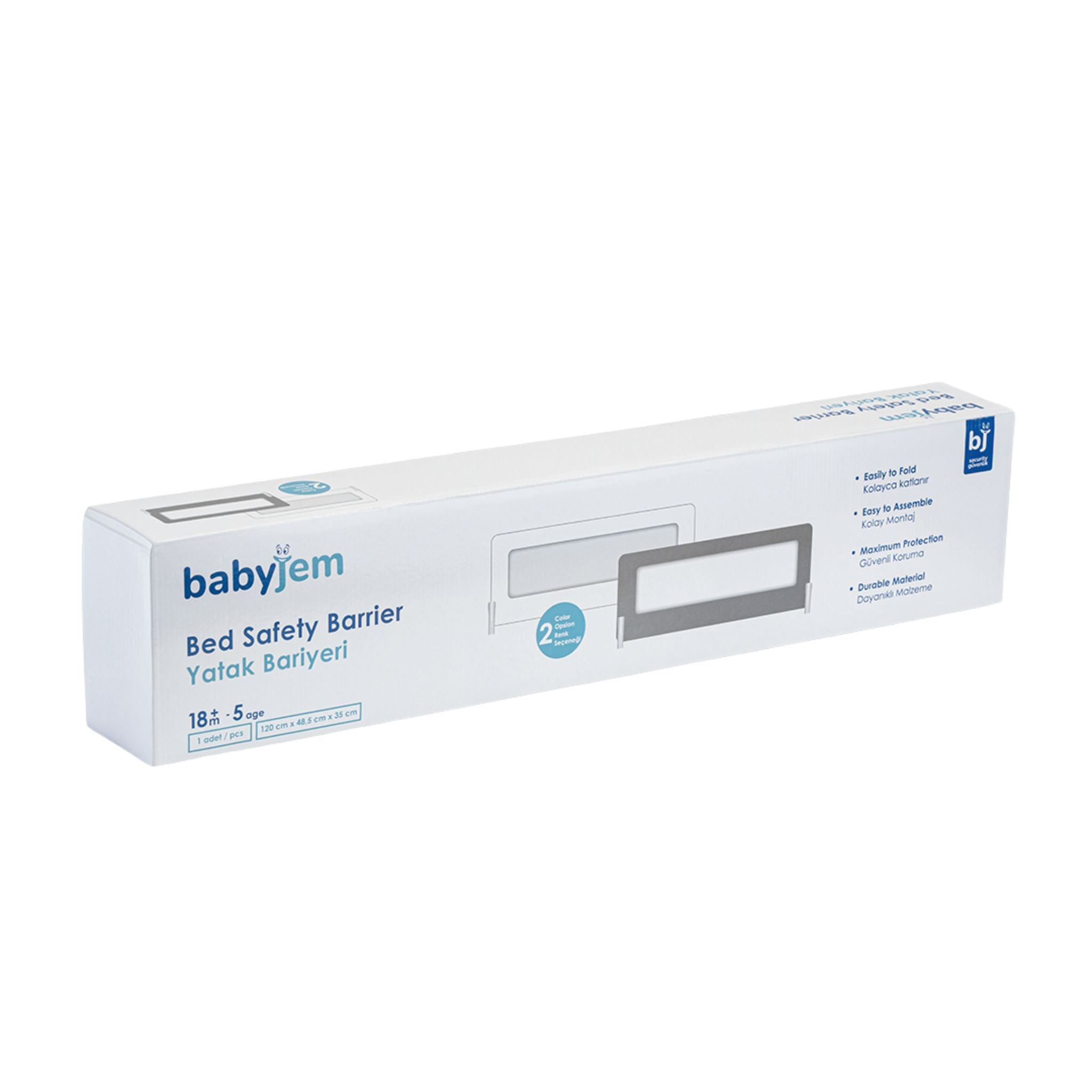 Babyjem Yatak Bariyeri Beyaz 890