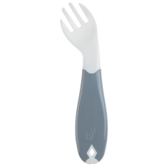 Babyjem Açılı Mama Kaşık Çatal Takımı Gri