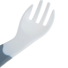 Babyjem Açılı Mama Kaşık Çatal Takımı Gri