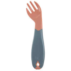 Babyjem Açılı Mama Kaşık Çatal Takımı Gül Kurusu