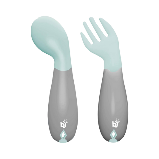Babyjem Açılı Mama Kaşık Çatal Takımı Yeşil
